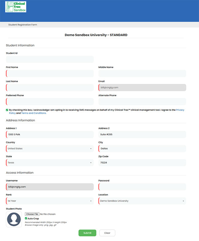 Opt-In Message